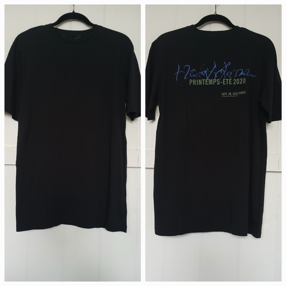 Haider Ackermann Invitation Phasin T Shirt Mens XXS Black 203-3804-A-224-096